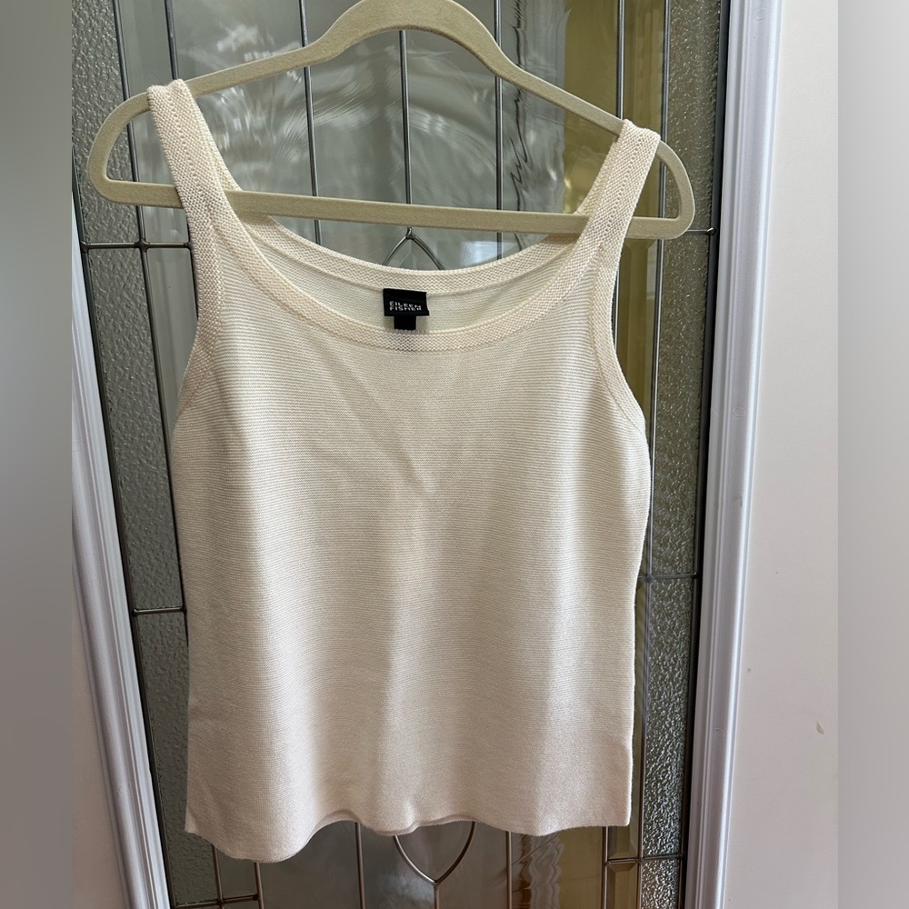 Eileen Fisher camisole pairs good with the cardigan listed! New with tags size M